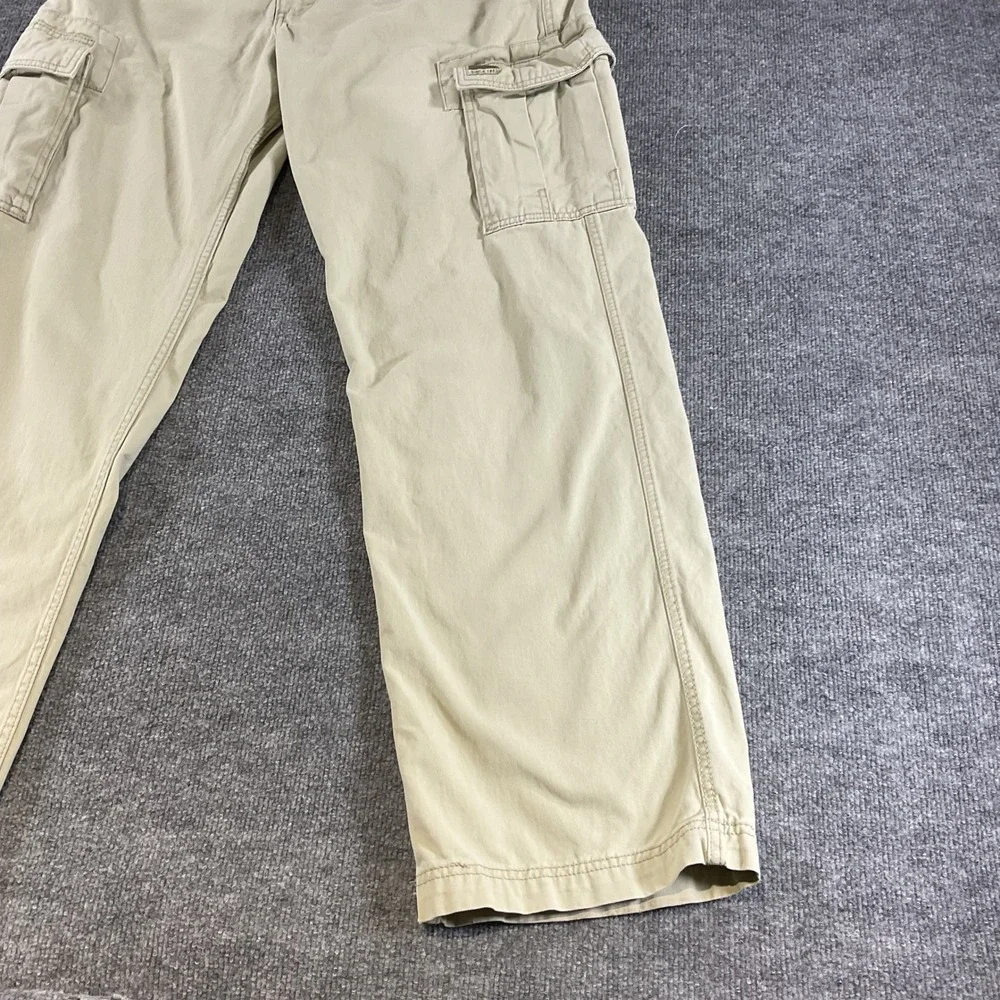Levis Cargo Loose Straight Pants Mens 36x34 Khaki Utilit Work Cotton Cargo Pants